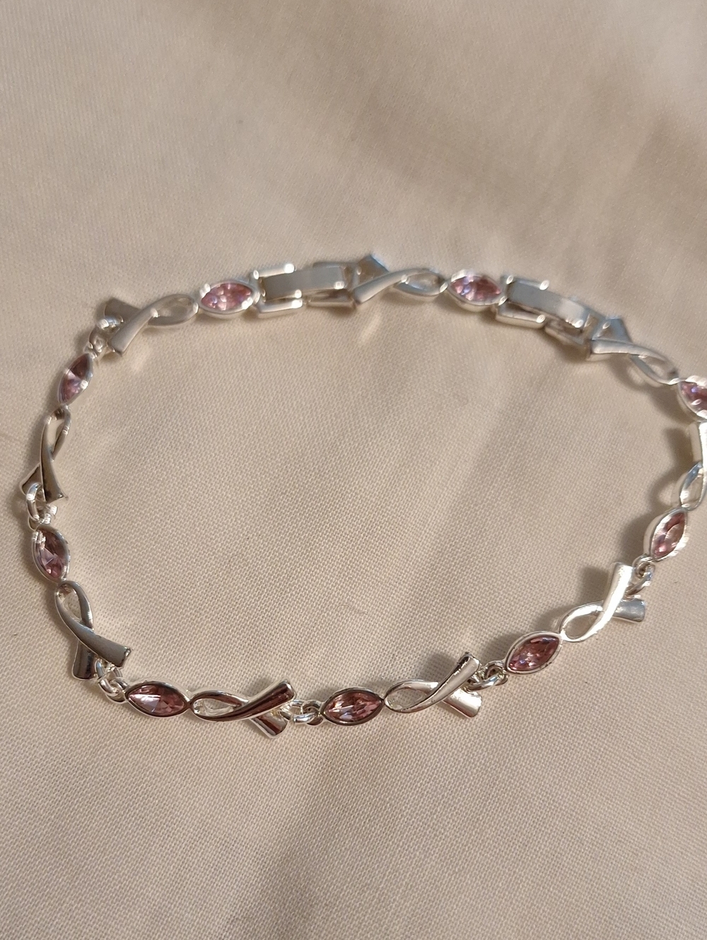Avon Pink Hope Tennis Bracelet Or Anklet